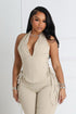Kona Poplin Corset Halter Top